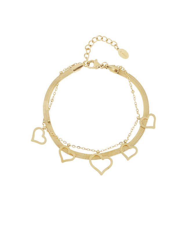 chunky heart armband