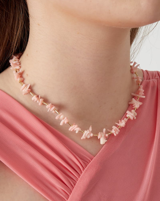 Koraal Charms Ketting