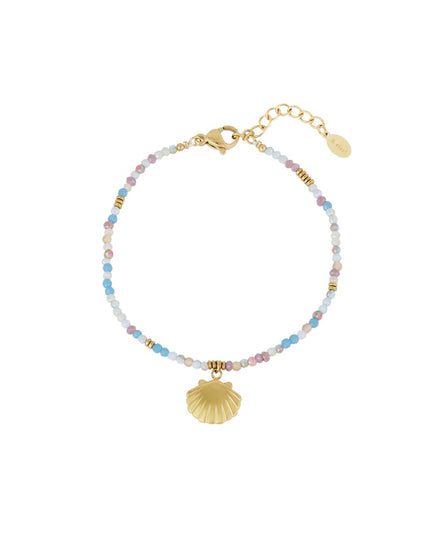 kleurvolle schelp armband