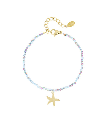 Armband kleurrijke zeester