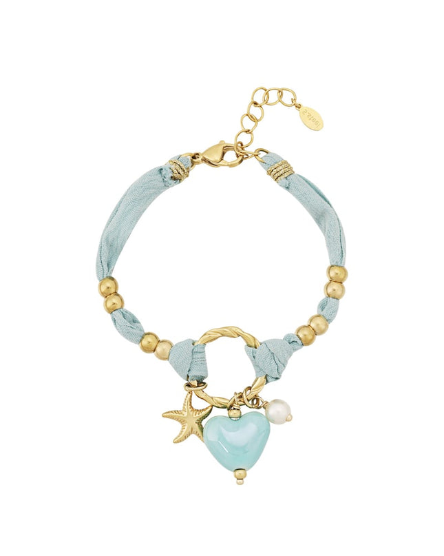 Flower Armband - Licht Blauw