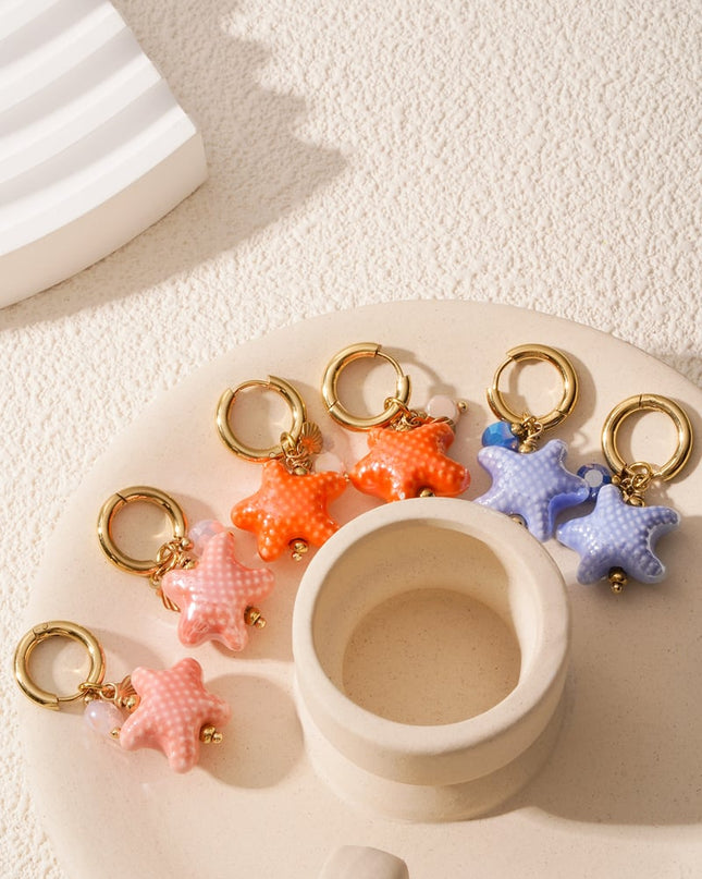 starry oorbellen - blauw & 