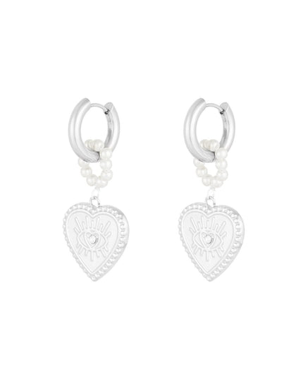 charming heart oorbellen