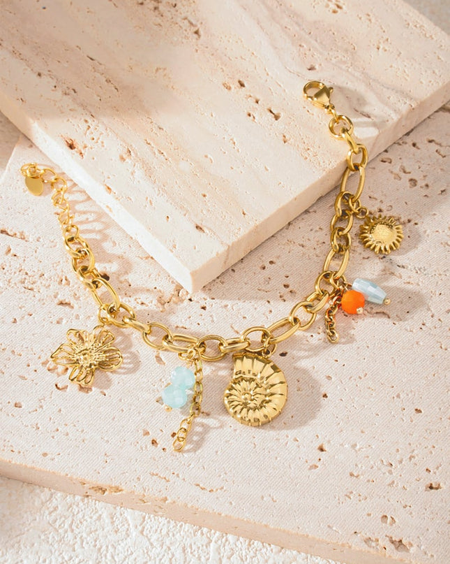 Gouden Zon Armband