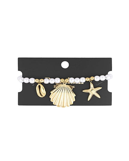 parel armband met zeebedels