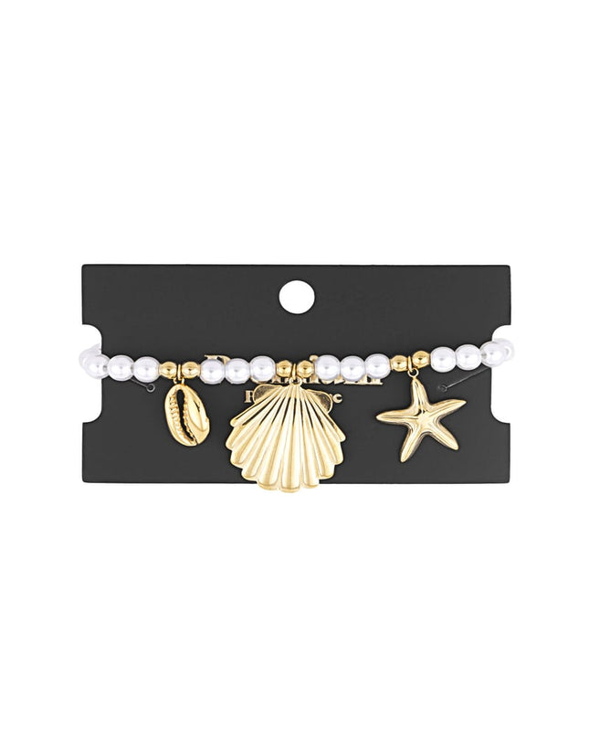 parel armband met zeebedels