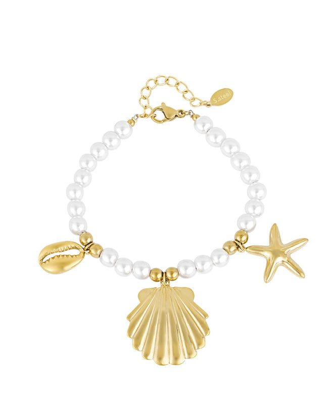 parel armband met zeebedels