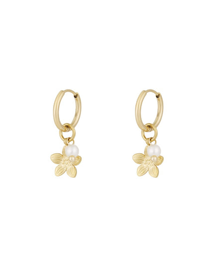 pearl blossom oorbellen