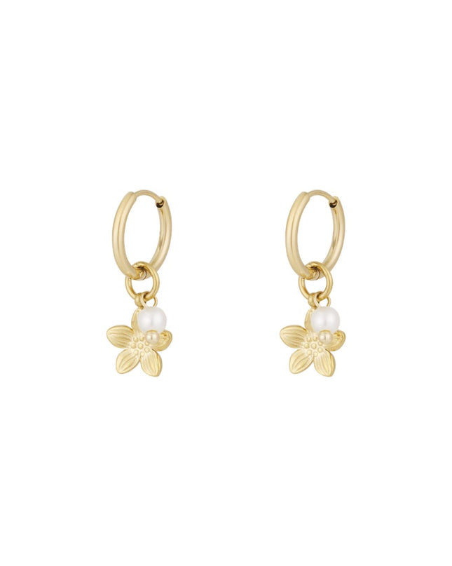 pearl blossom oorbellen