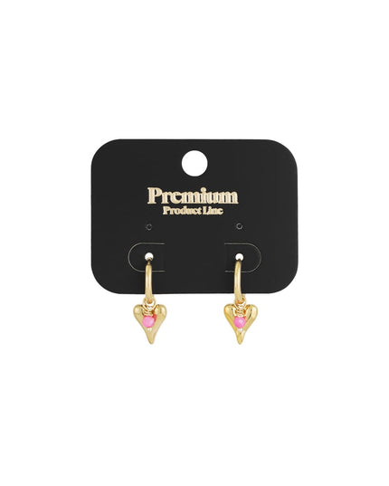 vivid heart oorbellen