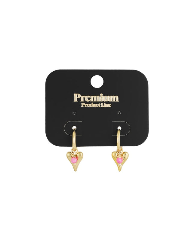 vivid heart oorbellen