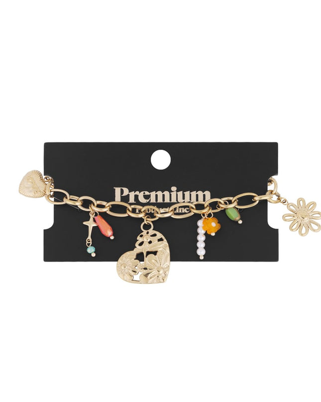 link armband met grote bedels