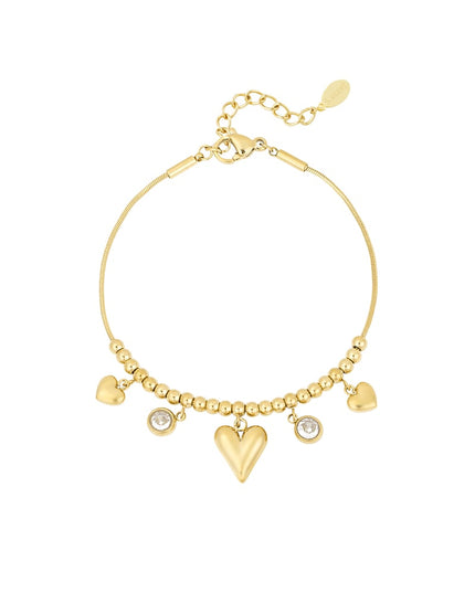 gleaming heart armband