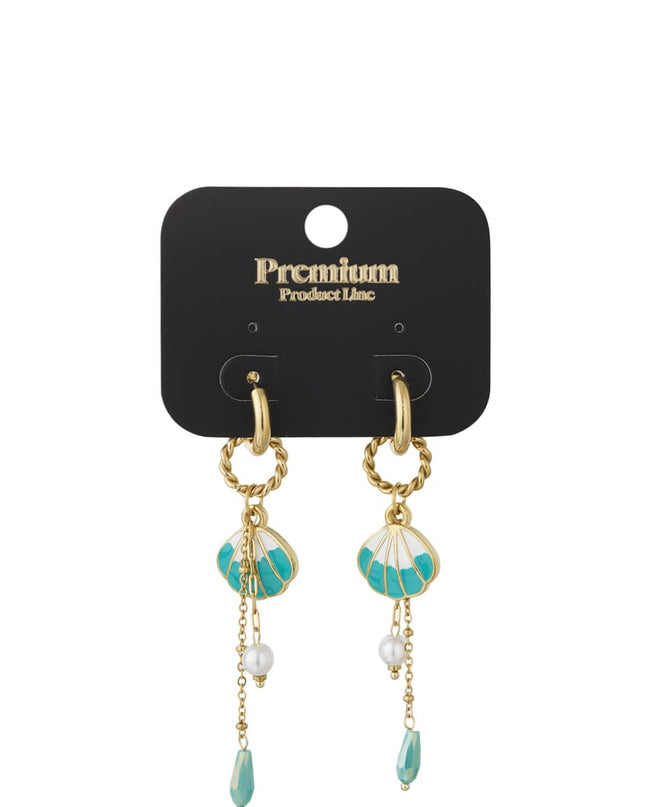 grote schelp oorbellen