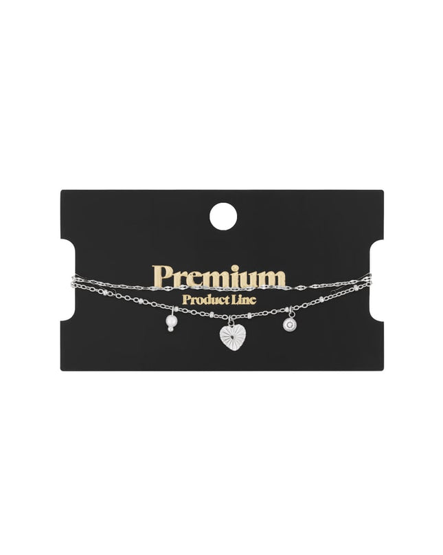 Love Love Love Armband - Zilverkleur