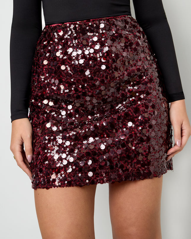 Polyestervezel (polyester) Minirokken Pailletten Elegante herfst-/winterkleding