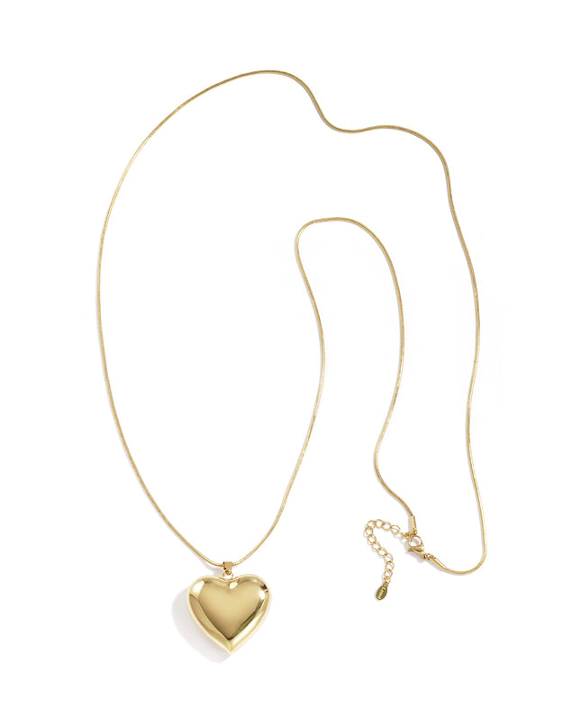 Roestvrijstalen lange kettingen met hart, casual, dagelijks, eenvoudig, serie, damessieraden