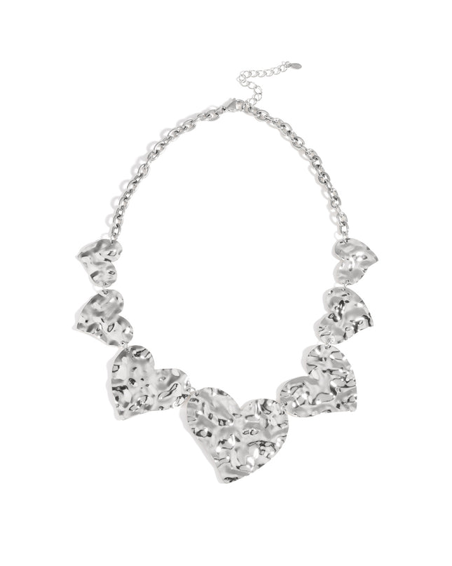 Roestvrijstalen kettingen met hart, casual, eenvoudige serie, damessieraden