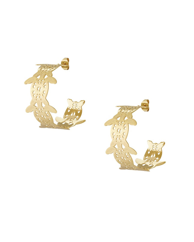 Oorbellen in de vorm van een zeeschildpad