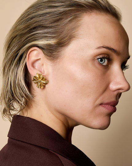 Oorbellen met bloemmotief, casual, dagelijks, eenvoudig, serie, damessieraden