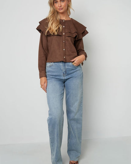Layered Blouse Suede