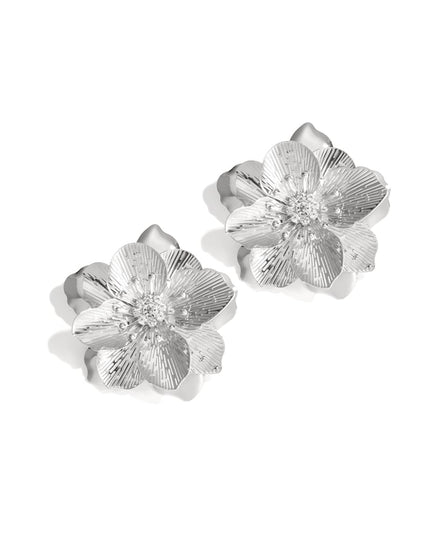 Big luxe flower earrings