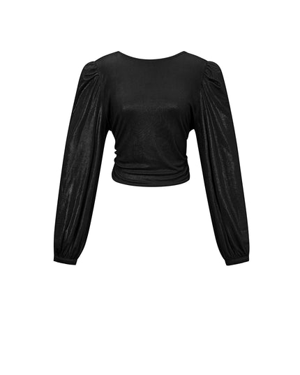 Polyestervezel (polyester) Tops met lange mouwen Effen kleur Sexy herfst/winterkleding