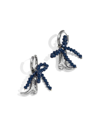 Oorbellen met strik, knoop, laarzen, casual, dagelijks, eenvoudig, serie, damessieraden