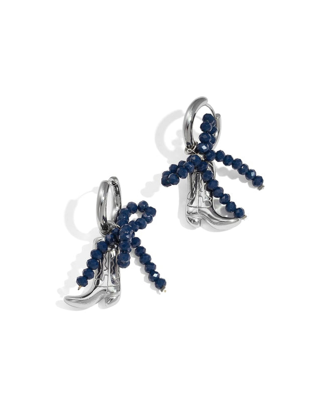 Oorbellen met strik, knoop, laarzen, casual, dagelijks, eenvoudig, serie, damessieraden