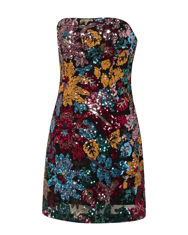 Strapless jurk voor een tropische avond