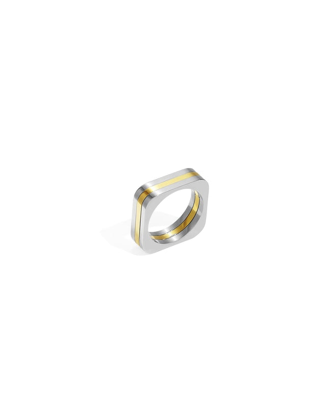 Stainless Steel Minimalist Rings rectangle Simple Daily Simple Series Women's jewelry