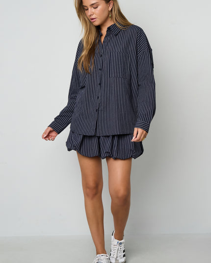 Geweven Katoen Vrouwen Overhemd Casual Letters