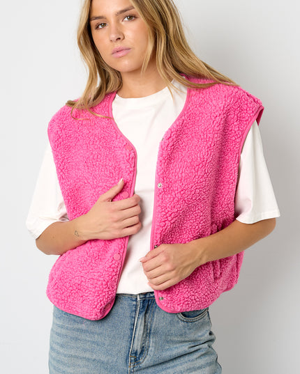 Geweven Polyestervezel Vrouwen Vest Casual Solide Kleur Herfst/Winter