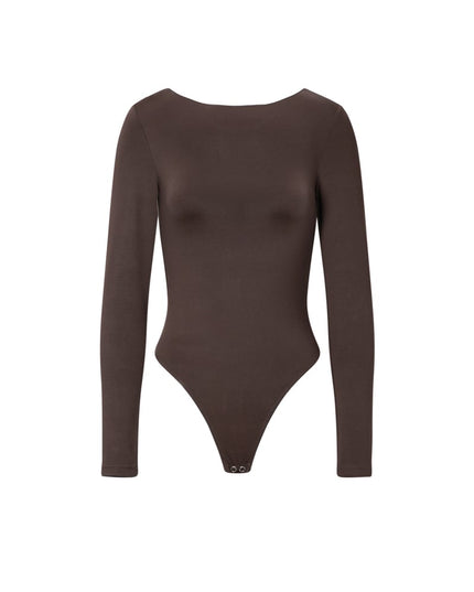 Nylon Shapewear Bodysuit Solid color Basic All Fit  Clothes