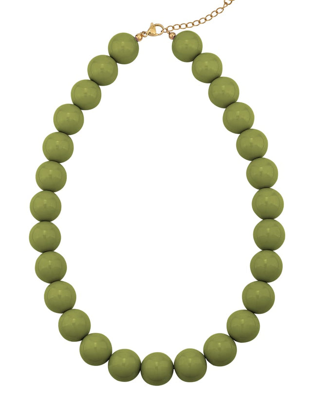 Large colored necklace - 15mm