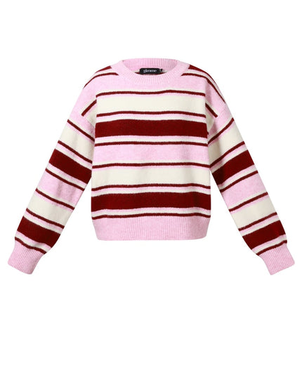 Polyestervezel (polyester) Gebreide truien Strepen Casual Herfst/Winterkleding