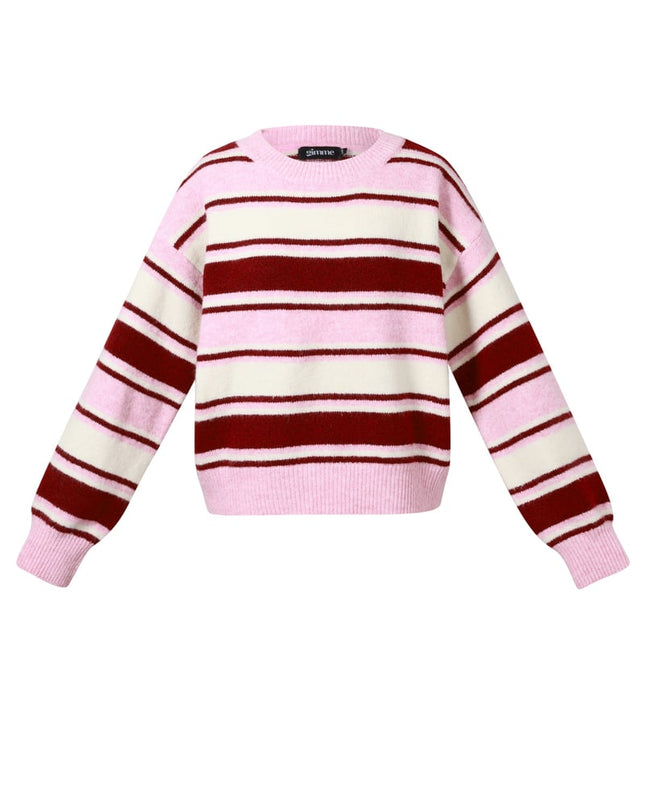 Polyestervezel (polyester) Gebreide truien Strepen Casual Herfst/Winterkleding