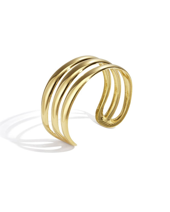 Stainless Steel Bangles lines Casual Daily Simple Series Women's jewelry