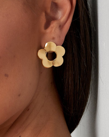 Grote bloemen oorbellen