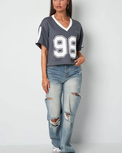 Cropped Football Shirt