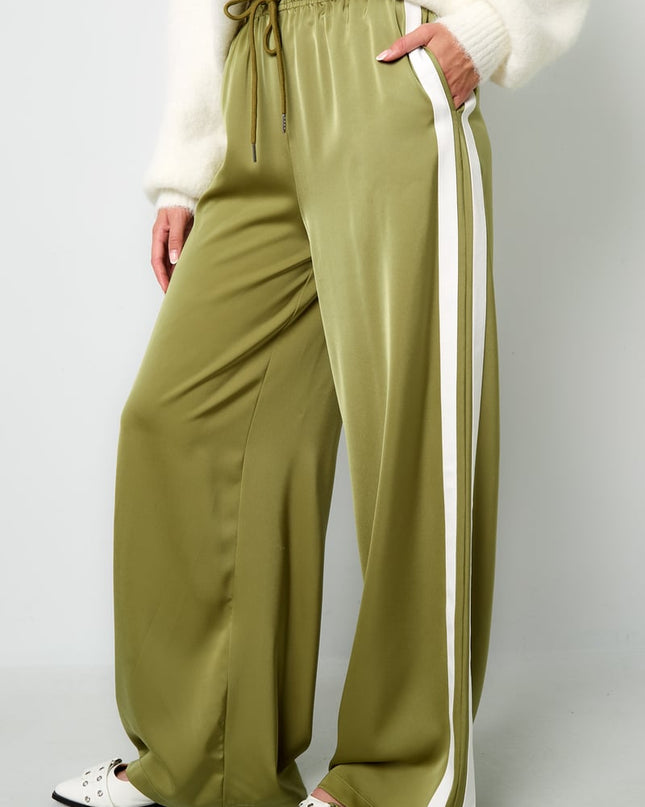 Satin Pants Stripe