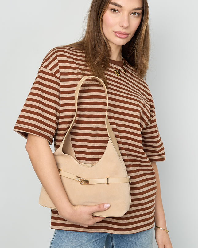 Schoudertassen Effen Kleur Casual Suède Dagelijkse Accessoires