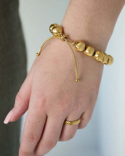 Holle kralen armband-12mm