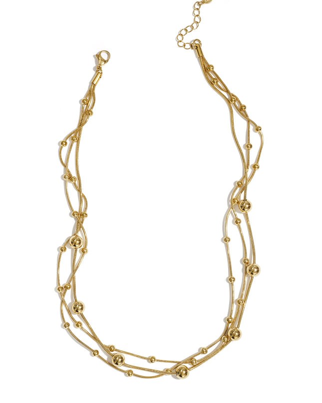 Ketting met lagen en polkadots