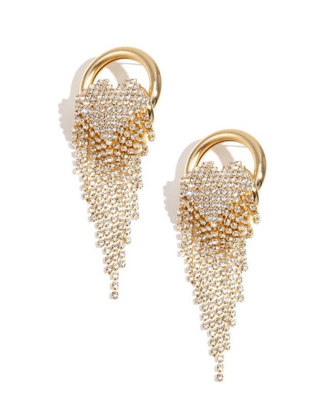 Oorbellen met ijzeren hanger, onregelmatige vorm, elegante kerst, luxe serie, damessieraden