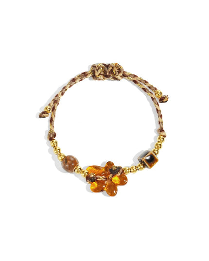 Polyester Beaded Bracelets Flower Casual Daily Simple Series Women's jewelry