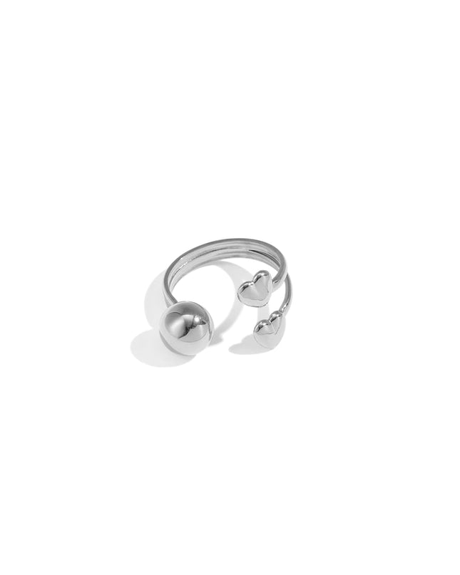 Stainless Steel Minimalist Rings Heart Casual Daily Simple Series Women's jewelry