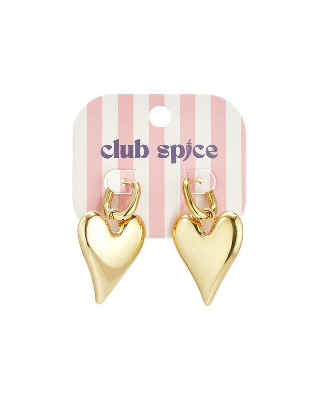 Roestvrijstalen oorbellen met hartvormige hanger, casual en eenvoudig, voor dagelijks gebruik, dames sieraden