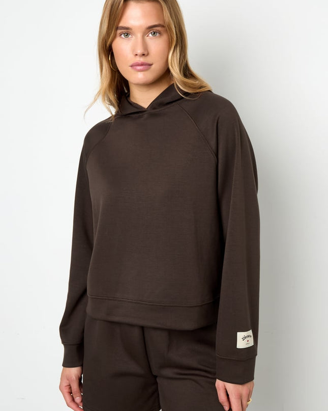 Polyester fiber (polyester) Hoodies & Sweatshirts Solid color Sporty All Fit  Clothes