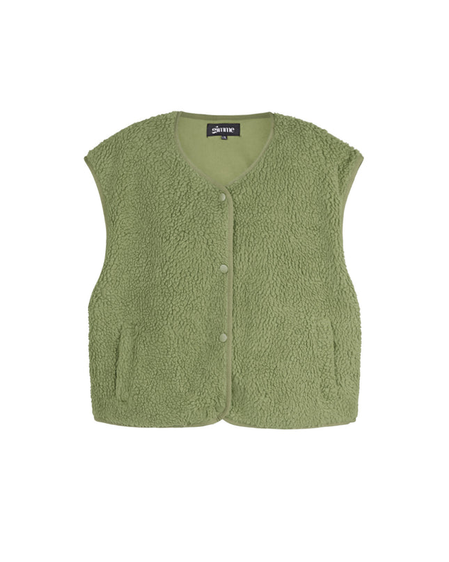 Geweven Polyestervezel Vrouwen Vest Casual Solide Kleur Herfst/Winter
